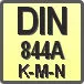 Piktogram - Typ DIN: DIN 844A K-M-N